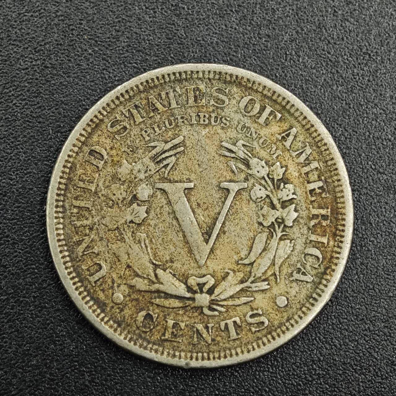 【淘币小摊】实时拍第七百九十二拍   散币场   满百包邮可预留二周 每周一统一发货   美国1912年5分镍币