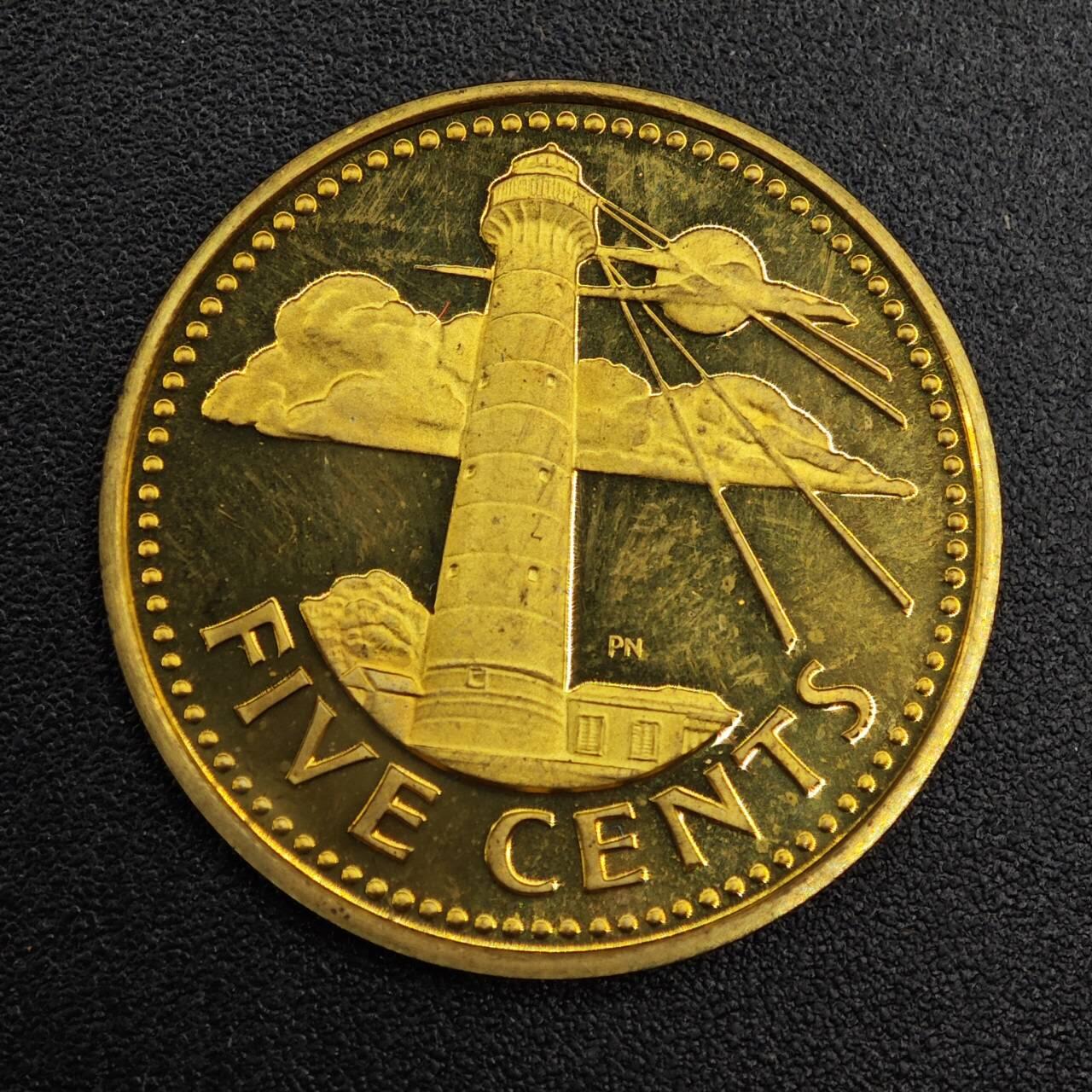 【淘币小摊】实时拍第七百九十二拍   散币场   满百包邮可预留二周 每周一统一发货   巴巴多斯1973年5分精制铜币