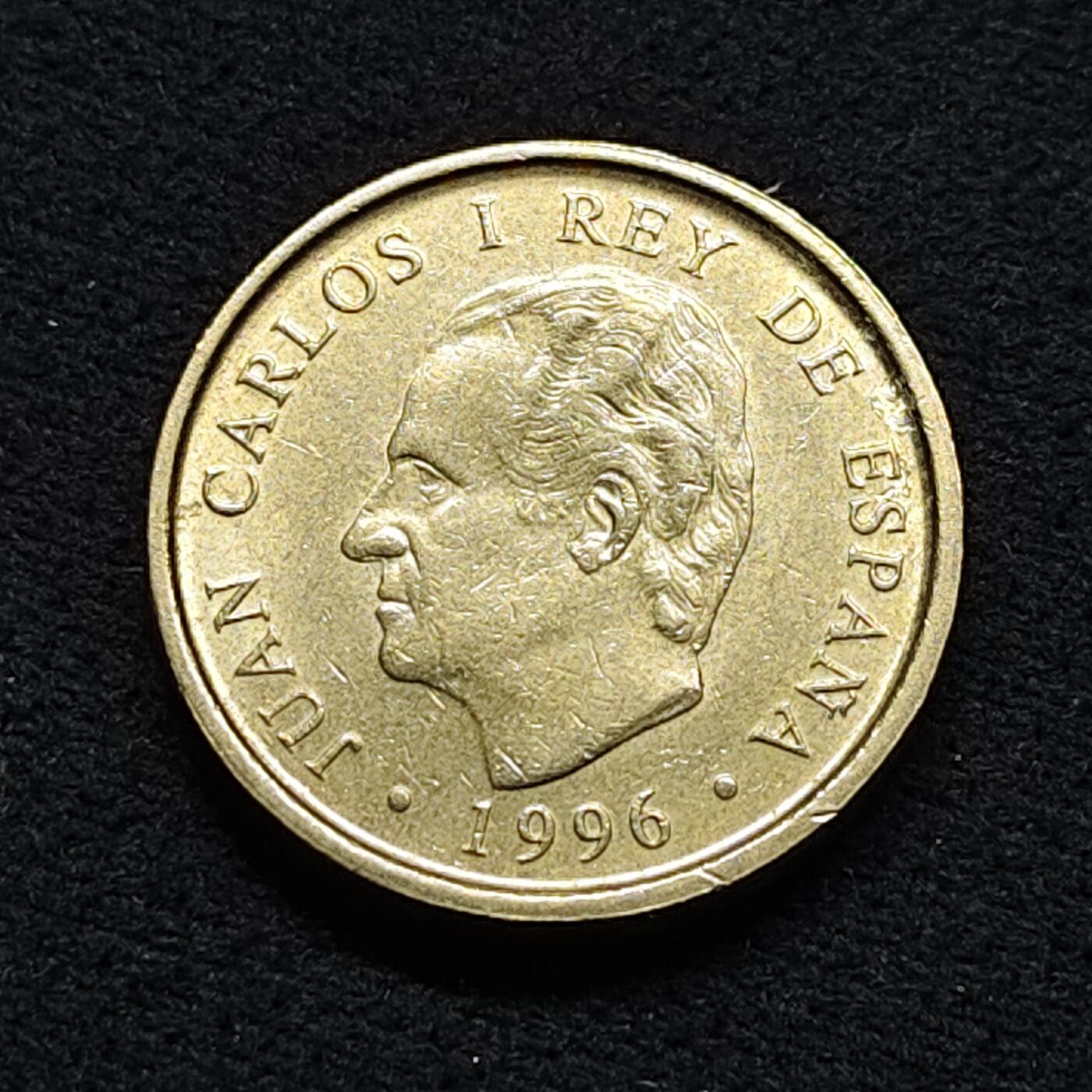 【全场包邮】纯粹捡漏拍476场（免费代拍第13场）调整中 西班牙1996年100比塞塔国家图书馆纪念币