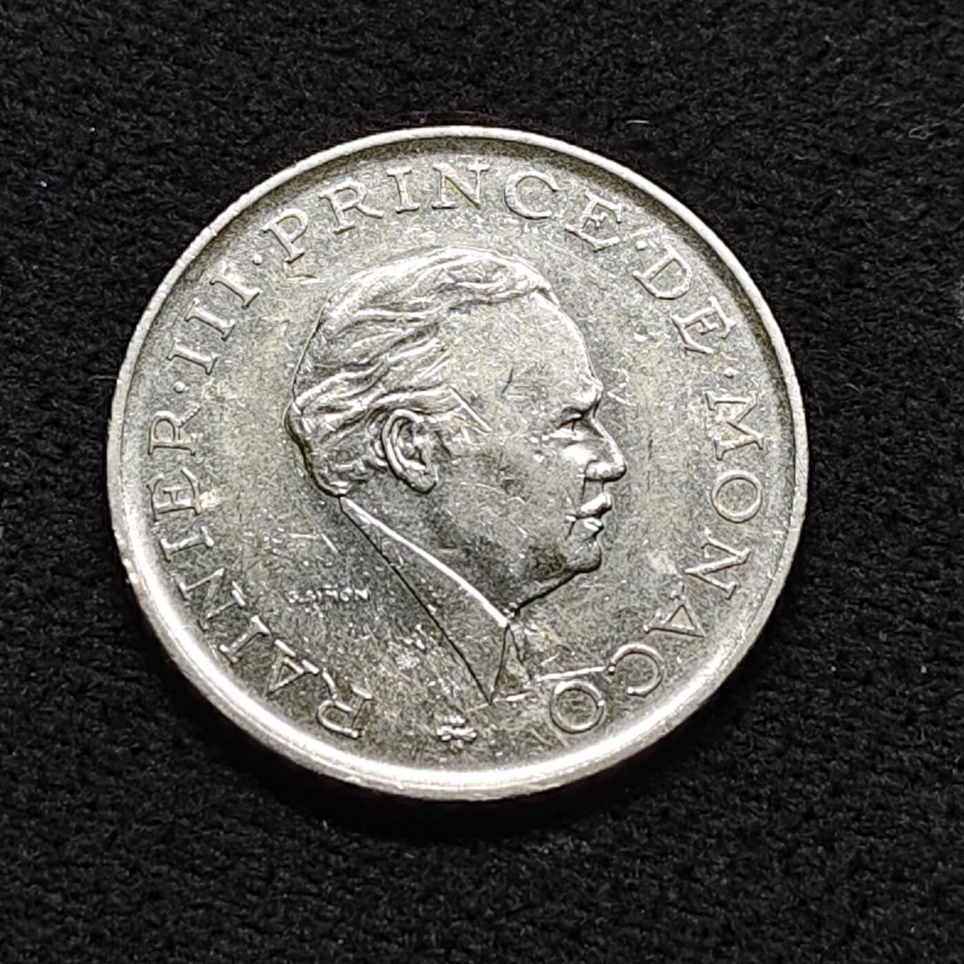 【全场包邮】纯粹捡漏拍476场（免费代拍第13场）调整中 摩纳哥1981年雷尼尔三世2法郎