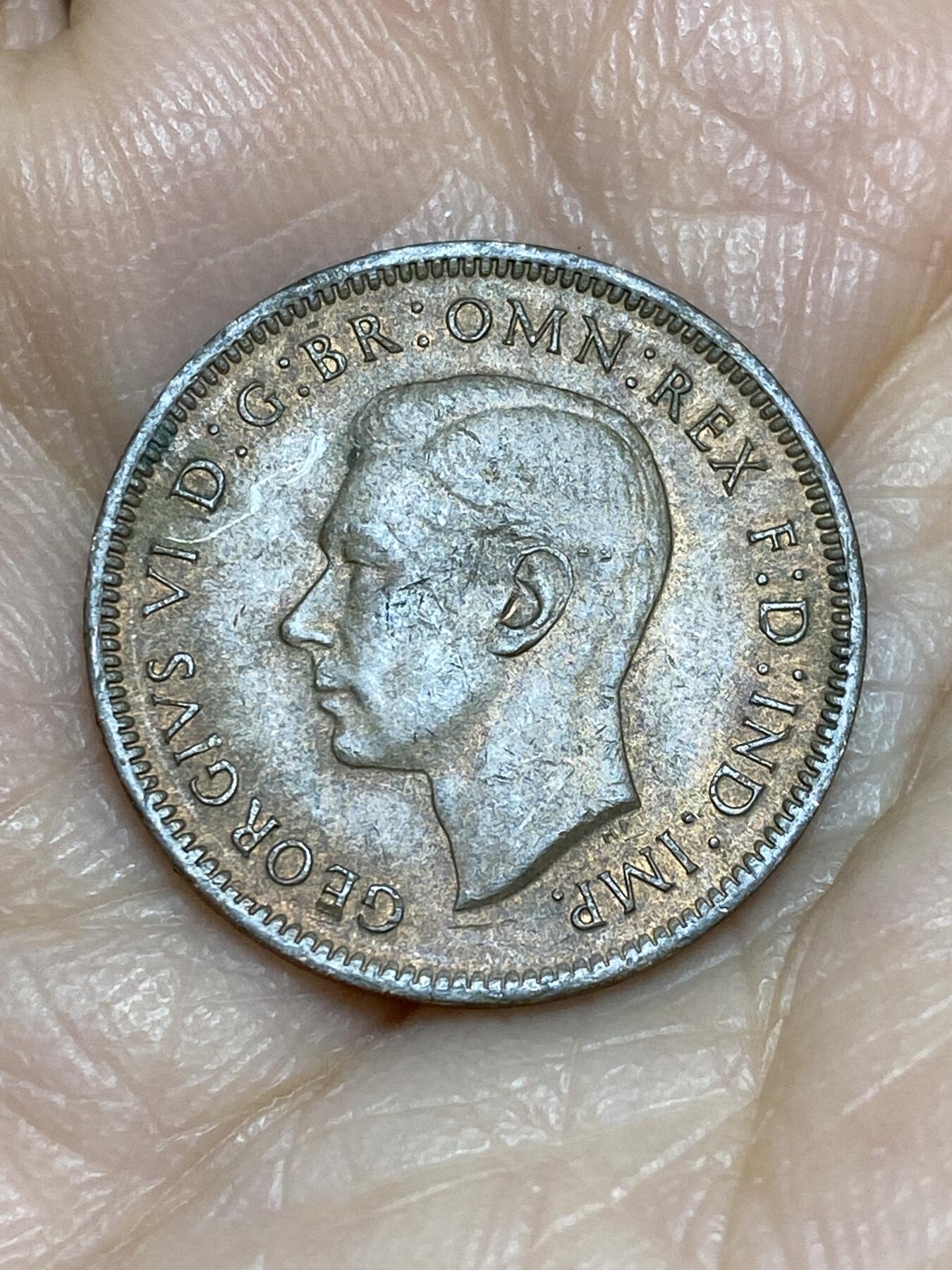 2025年第一百二十五场(总第一百五十一场）外国好品散币(免佣金) 英国🇬🇧1943年1法新(乔治六世第一版)