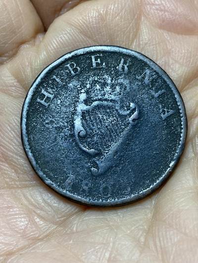 2025年第一百二十六场(总第一百五十二场）外国好品散币(免佣金) - 英属爱尔兰1805年半便士(乔治三世时期)