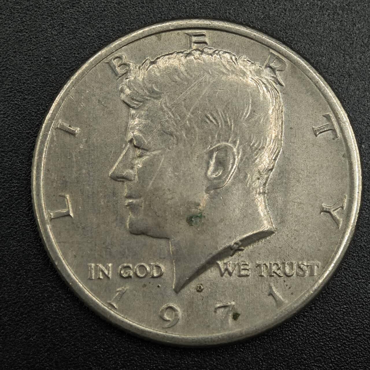 【淘币小摊】实时拍第七百九十二拍   散币场   满百包邮可预留二周 每周一统一发货   美国1971年肯尼迪半美元