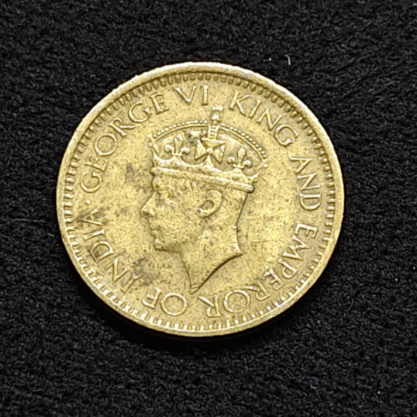 【全场包邮】纯粹捡漏拍476场（免费代拍第13场）调整中 锡兰1943年乔治六世25分