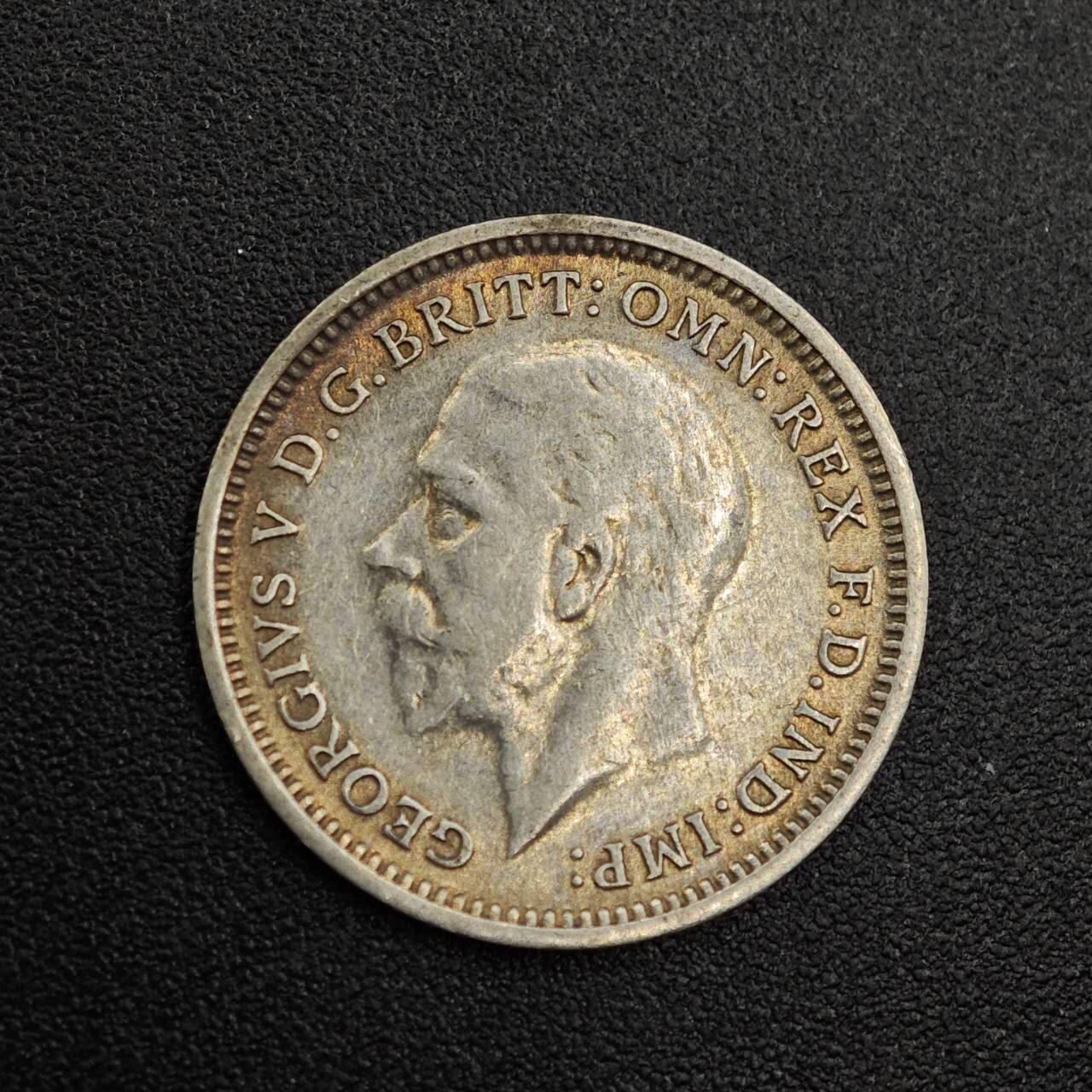 【淘币小摊】实时拍第七百九十二拍   散币场   满百包邮可预留二周 每周一统一发货   英国1936年乔治五世3便士银币