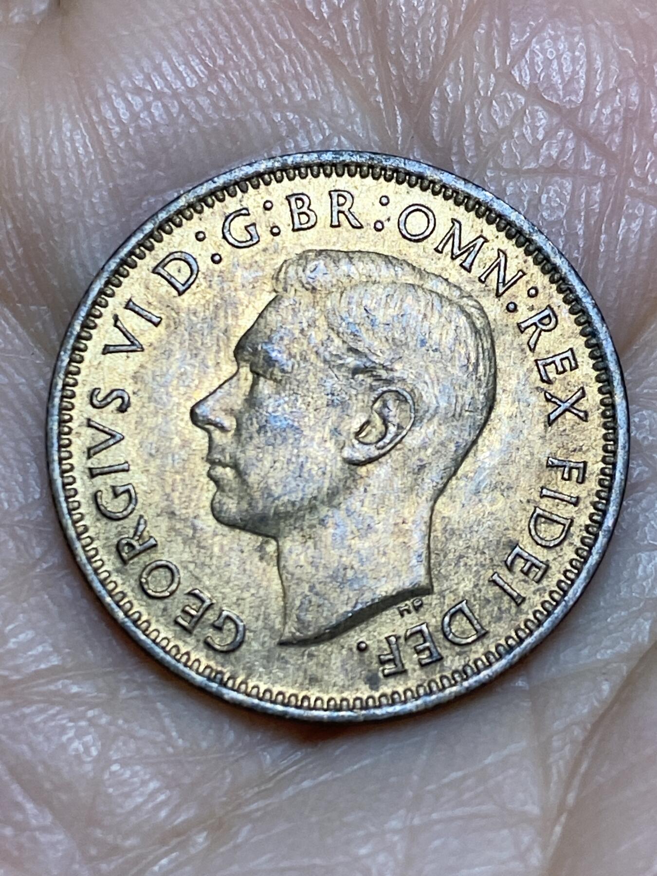 2025年第一百二十五场(总第一百五十一场）外国好品散币(免佣金) 英国🇬🇧1949年1法新(乔治六世第二版，首发年)