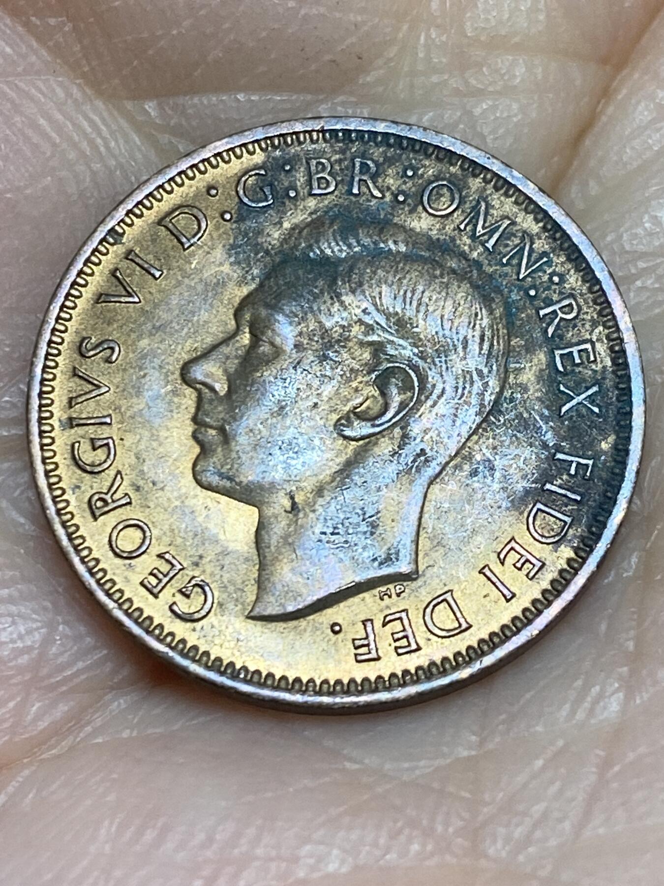 2025年第一百二十五场(总第一百五十一场）外国好品散币(免佣金) 英国🇬🇧1950年1法新(乔治六世第二版)
