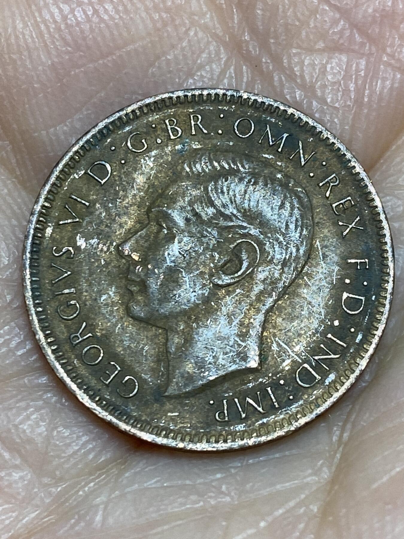 2025年第一百二十五场(总第一百五十一场）外国好品散币(免佣金) 英国🇬🇧1942年1法新(乔治六世第一版)