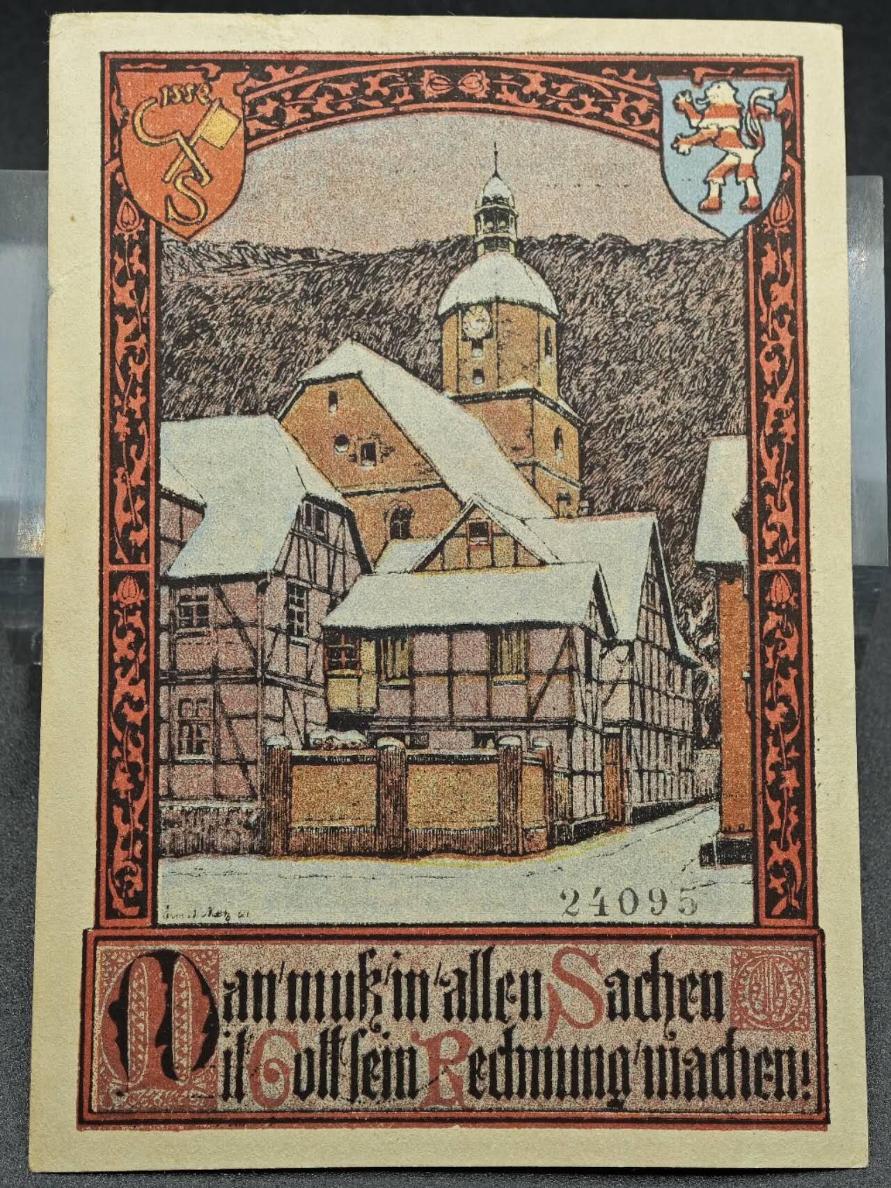 【淘币小摊】实时拍第七百九十二拍   散币场   满百包邮可预留二周 每周一统一发货   德国紧急时期1921年25芬尼纸币