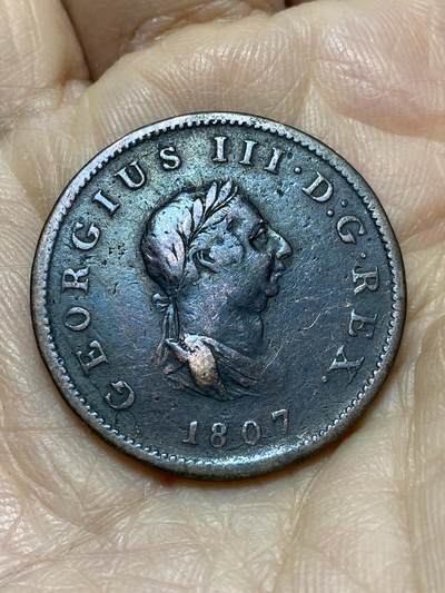 2025年第一百二十六场(总第一百五十二场）外国好品散币(免佣金) - 流通好品–英国🇬🇧1807年半便士(乔治三世时期)