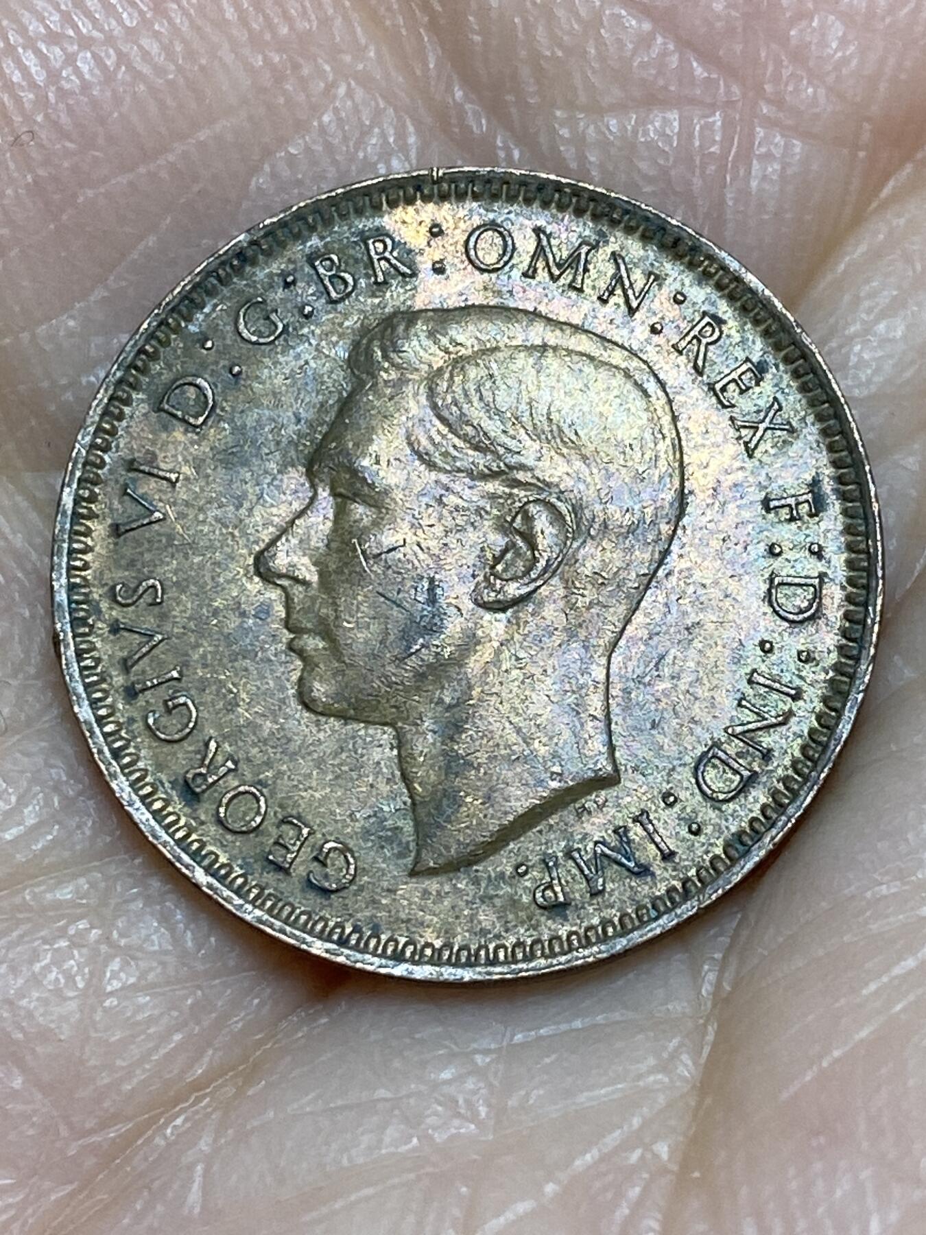 2025年第一百二十五场(总第一百五十一场）外国好品散币(免佣金) 英国🇬🇧1945年1法新(乔治六世第一版)