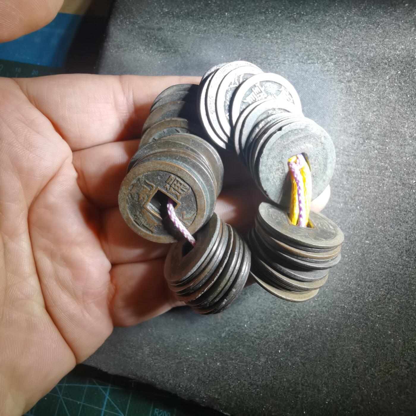 沼泽如烟--第895场 铜钱一串基本都是宽永，背元  背佐 光背 古宽等