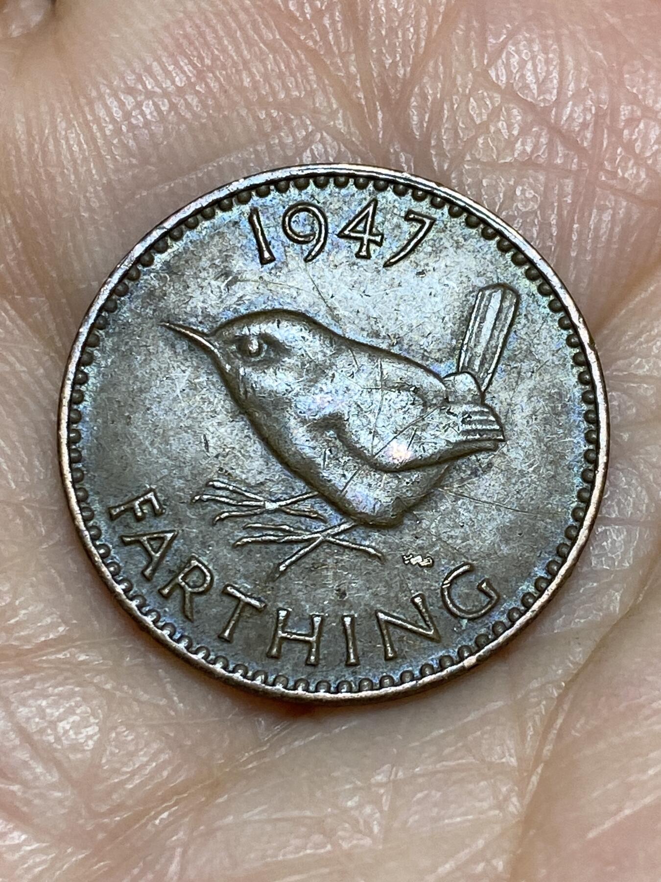 2025年第一百二十五场(总第一百五十一场）外国好品散币(免佣金) 英国🇬🇧1947年1法新(乔治六世第一版)