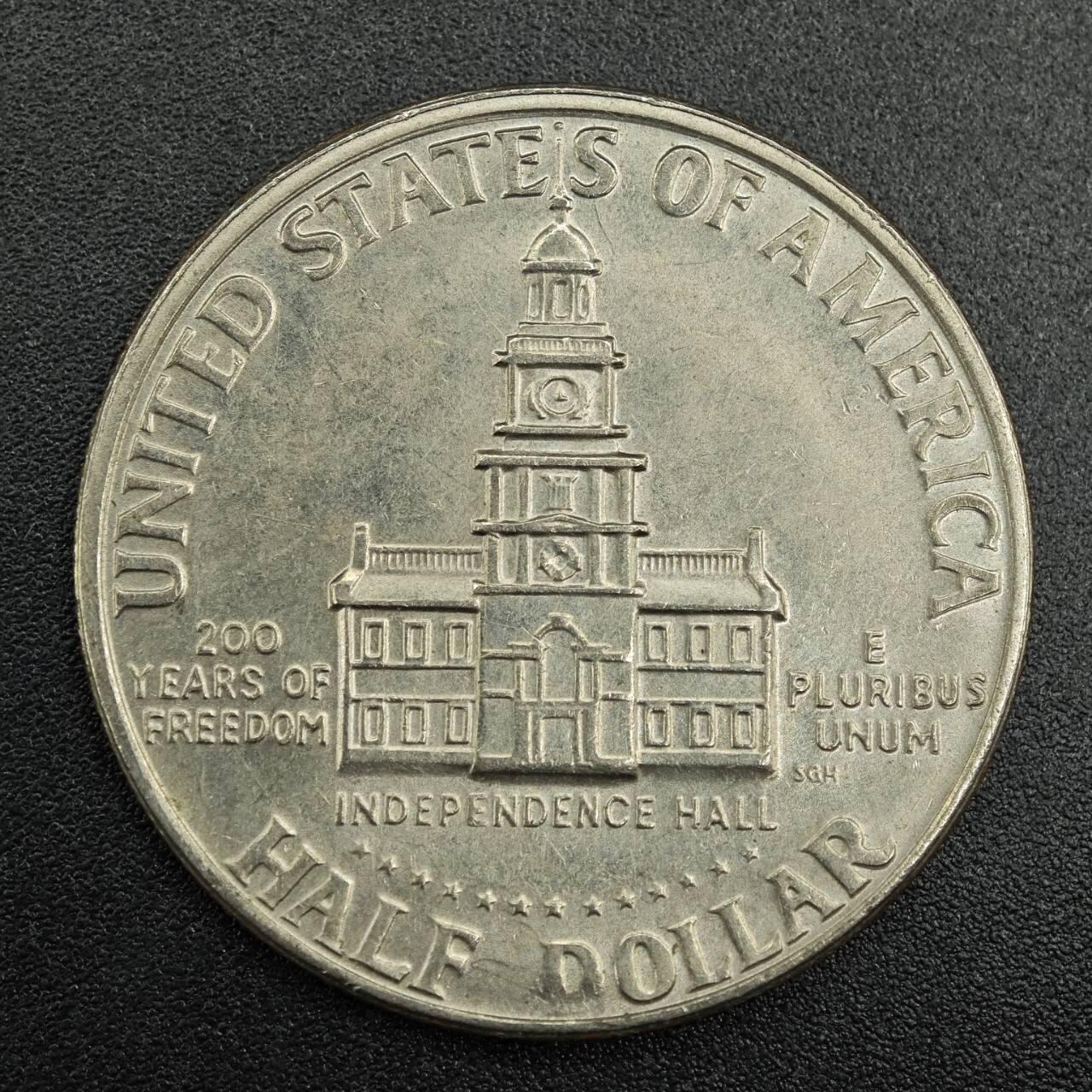 【淘币小摊】实时拍第七百九十二拍   散币场   满百包邮可预留二周 每周一统一发货   美国1976年建国200周年半美元纪念币