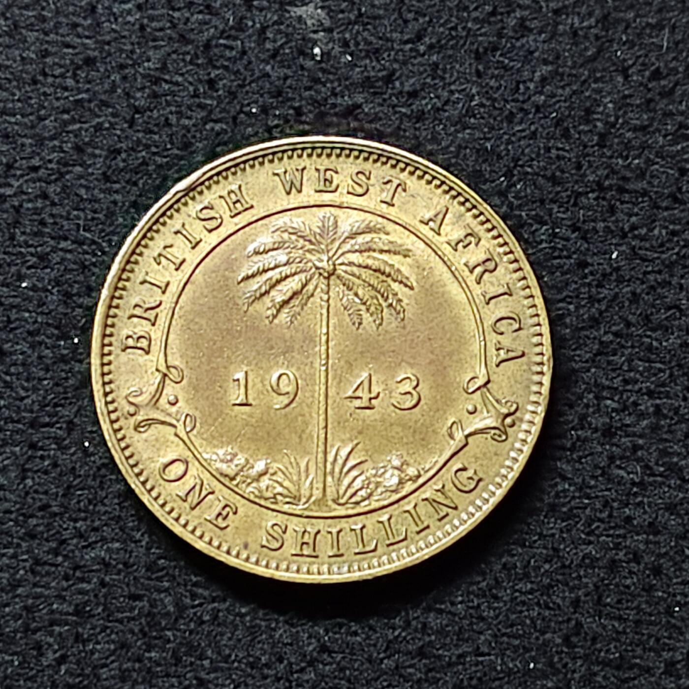 【全场包邮】纯粹捡漏拍476场（免费代拍第13场）调整中 英属西非1943年乔治六世1先令