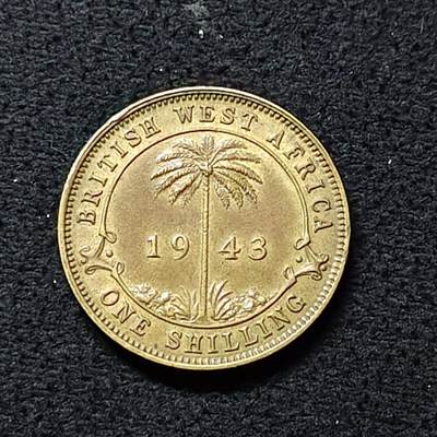 【全场包邮】纯粹捡漏拍476场（免费代拍第13场）调整中 - 英属西非1943年乔治六世1先令