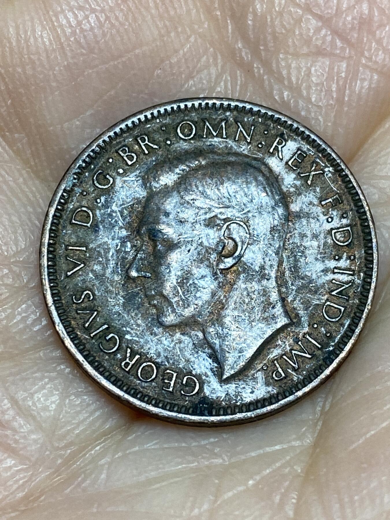 2025年第一百二十五场(总第一百五十一场）外国好品散币(免佣金) 英国🇬🇧1942年1法新(乔治六世第一版)
