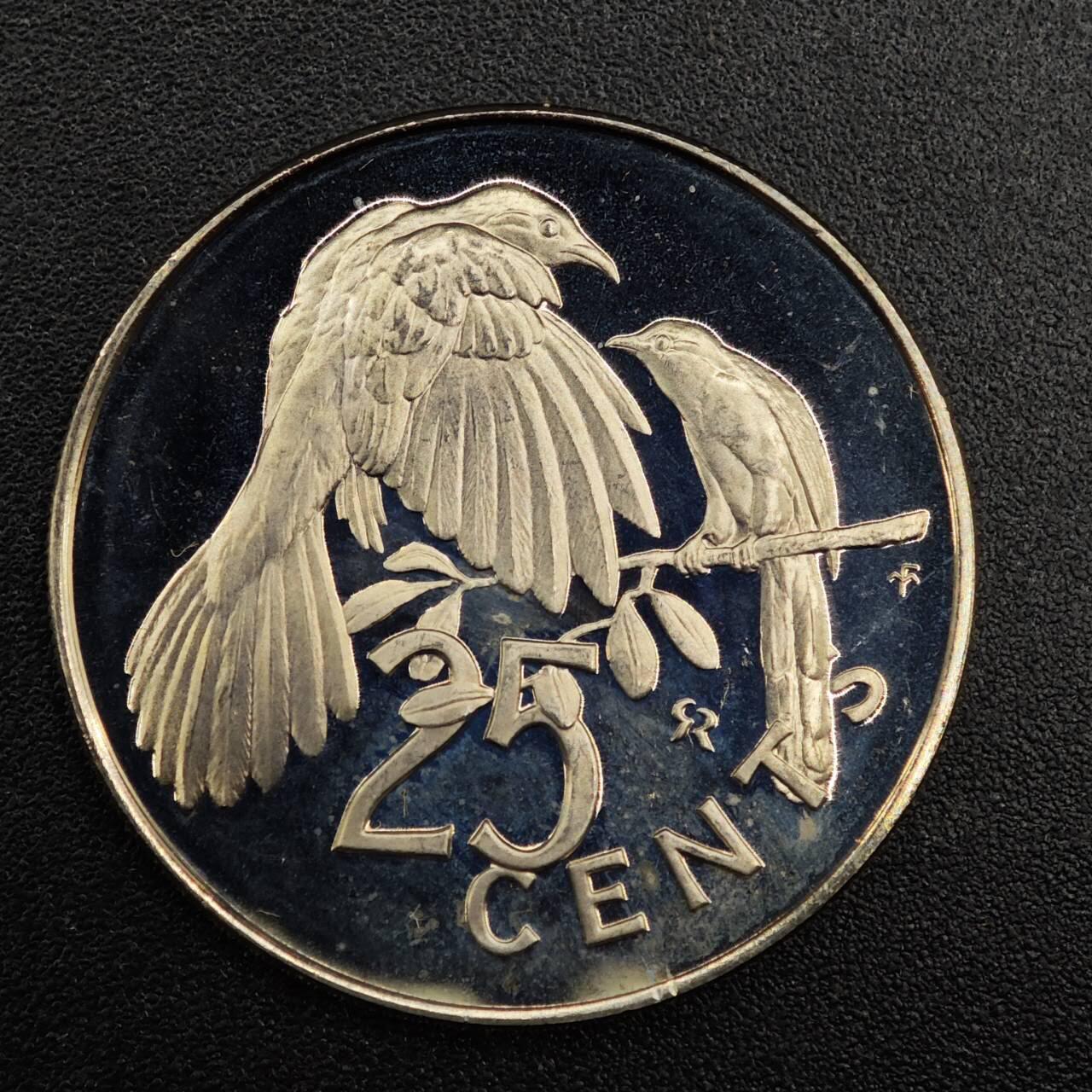 【淘币小摊】实时拍第七百九十二拍   散币场   满百包邮可预留二周 每周一统一发货   维尔京1974年25分精制镍币