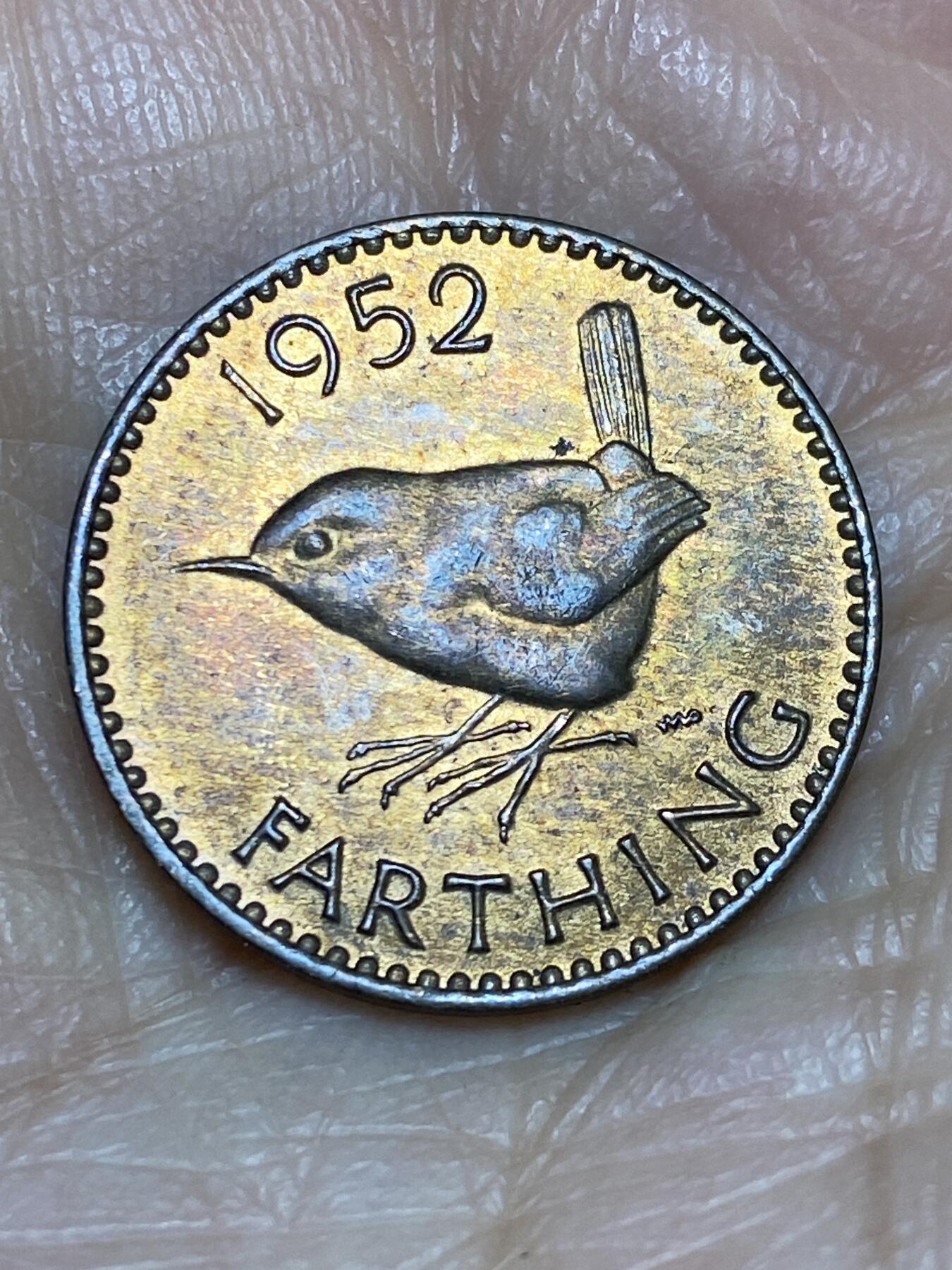 2025年第一百二十五场(总第一百五十一场）外国好品散币(免佣金) 少见年份好品–英国🇬🇧1952年1法新(乔治六世第二版，关门年)