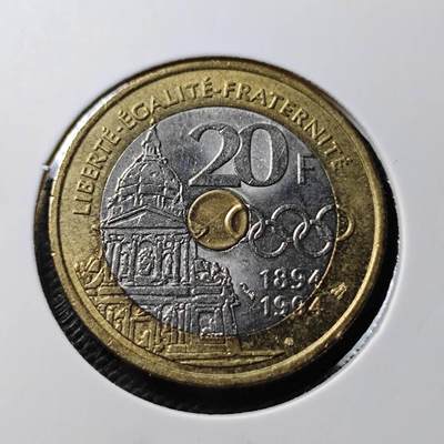 KK钱币收藏小铺  第367场  2月预留时间 周末发货 -  法国20法郎纪念币