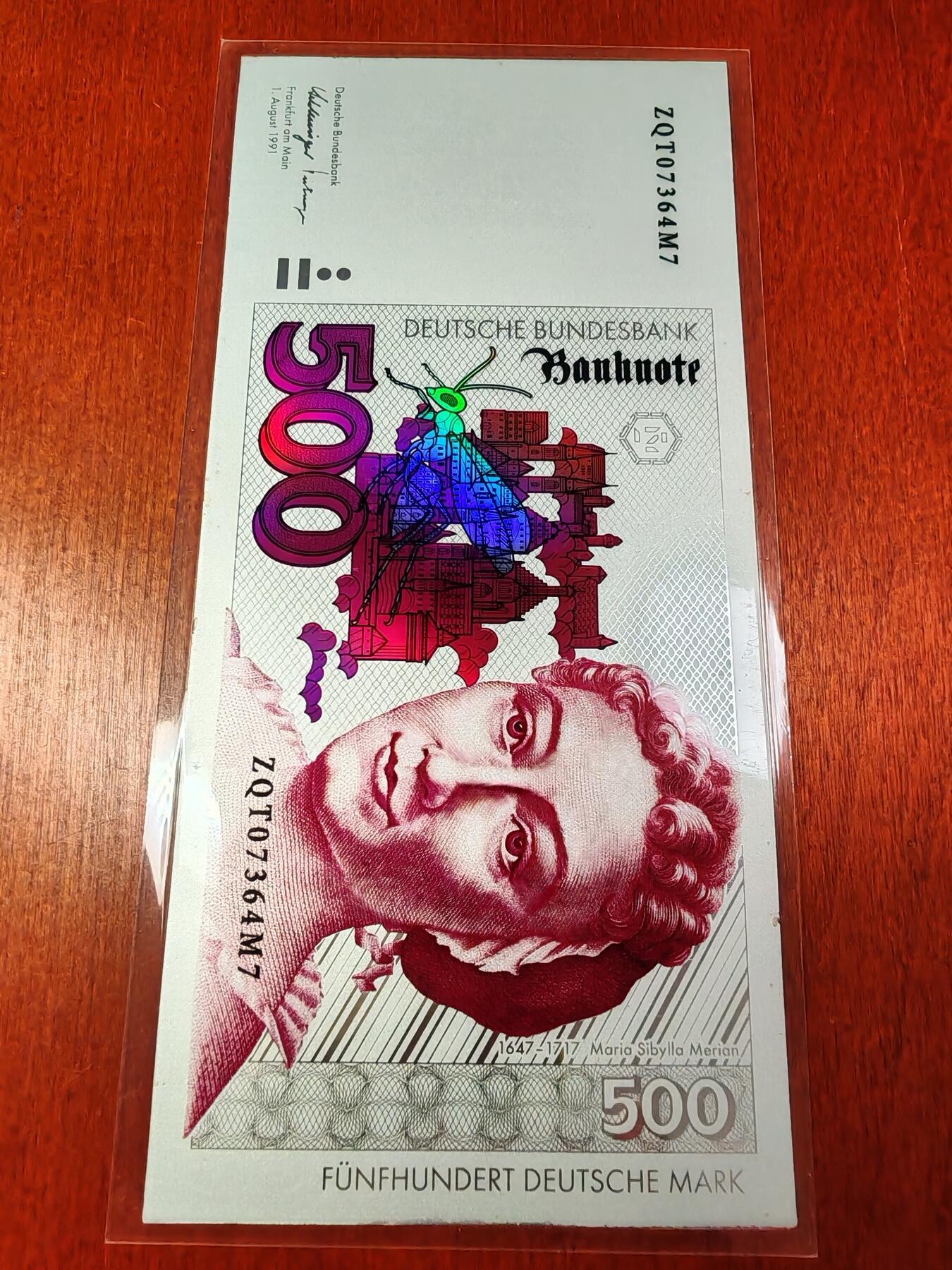 长老汇蛇年精选第七十一场拍卖 198X-199X西德马克彩色银钞8枚全套，5马克到1000马克，110克999银，稀见!