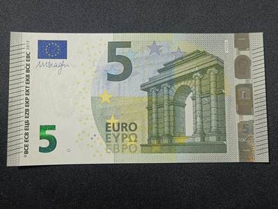 【游宝拍卖】乙巳蛇年86期  - 欧盟-5欧元【2013版 全新UNC】