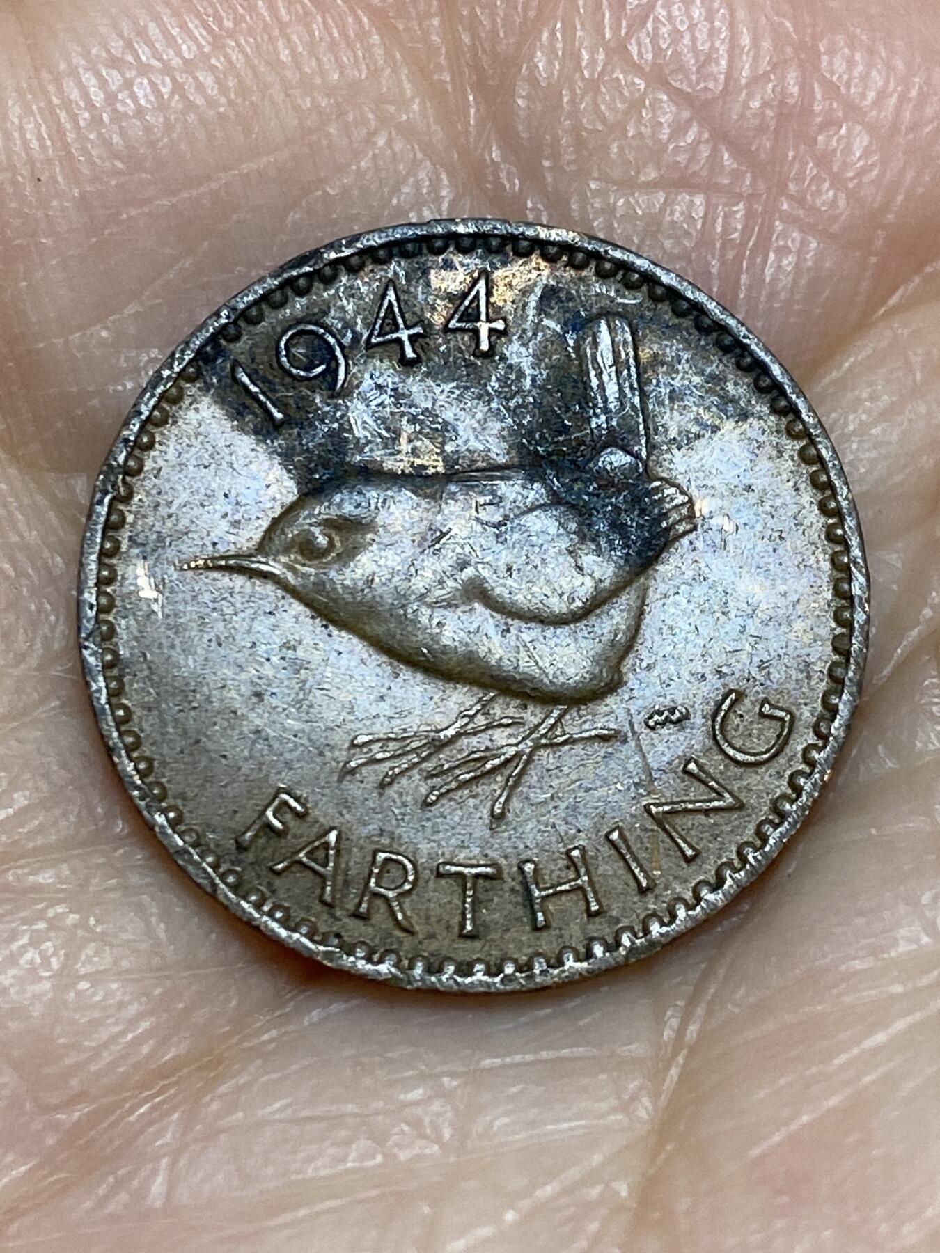 2025年第一百二十五场(总第一百五十一场）外国好品散币(免佣金) 英国🇬🇧1944年1法新(乔治六世第一版)