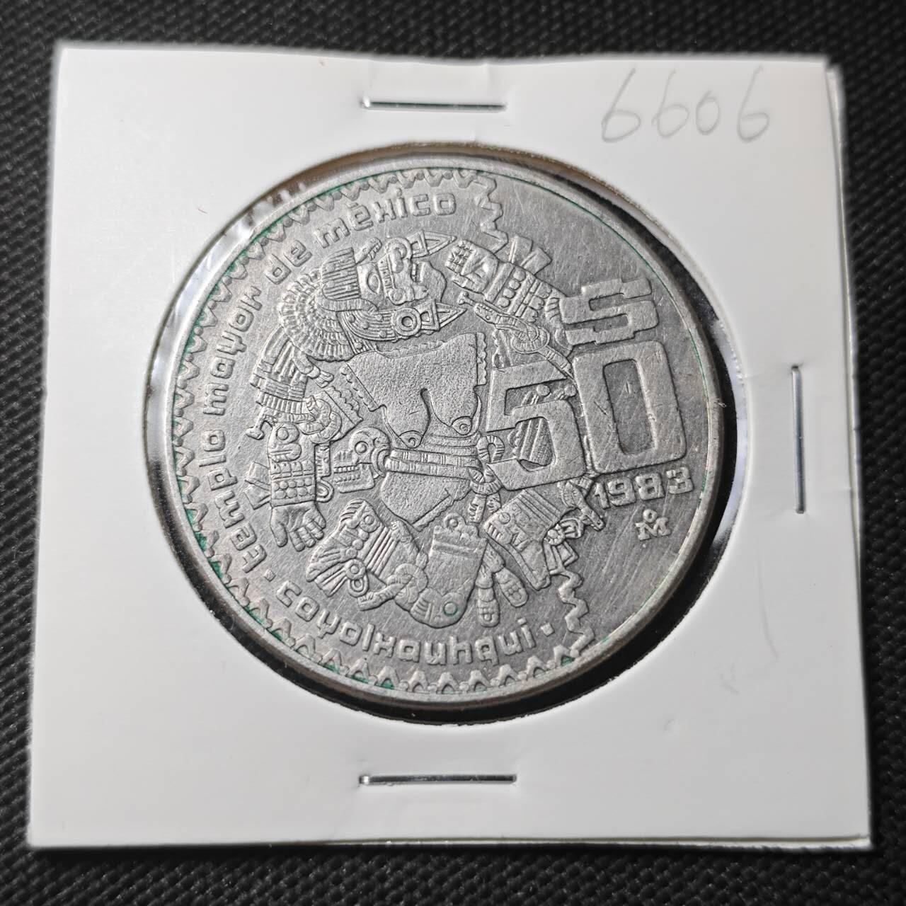 KK钱币收藏小铺  第366场  2月预留时间 周末发货  1983墨西哥50比索