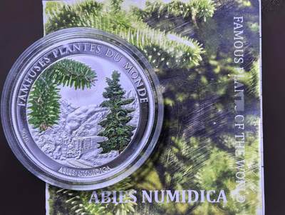 北京马甸外国币专卖第145期，外国币专场，陆续上拍，欢迎关注 - 贝宁2010年圣诞节日气息松香味彩色铜镍镀银纪念币