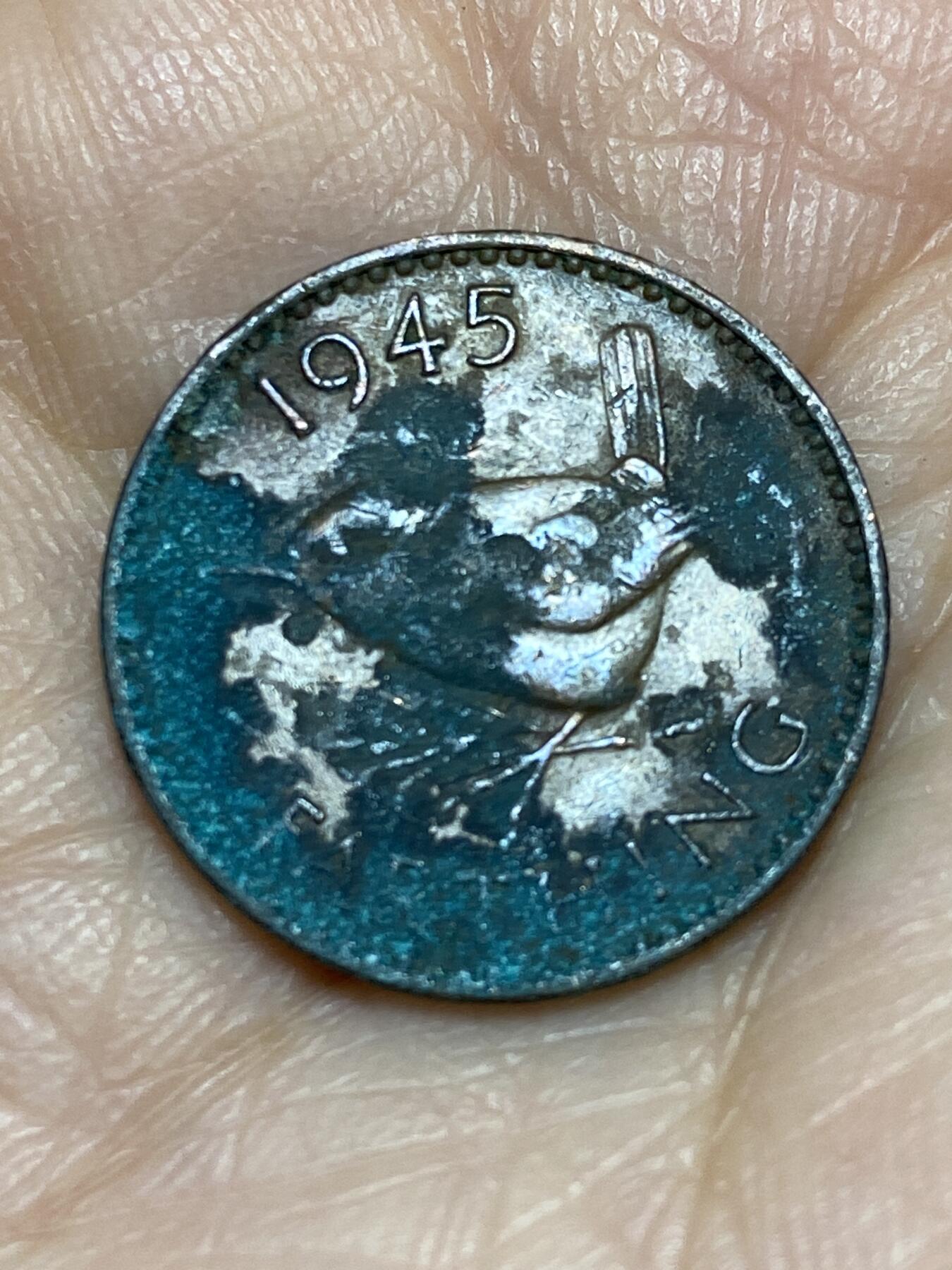 2025年第一百二十五场(总第一百五十一场）外国好品散币(免佣金) 英国🇬🇧1945年1法新(乔治六世第一版)