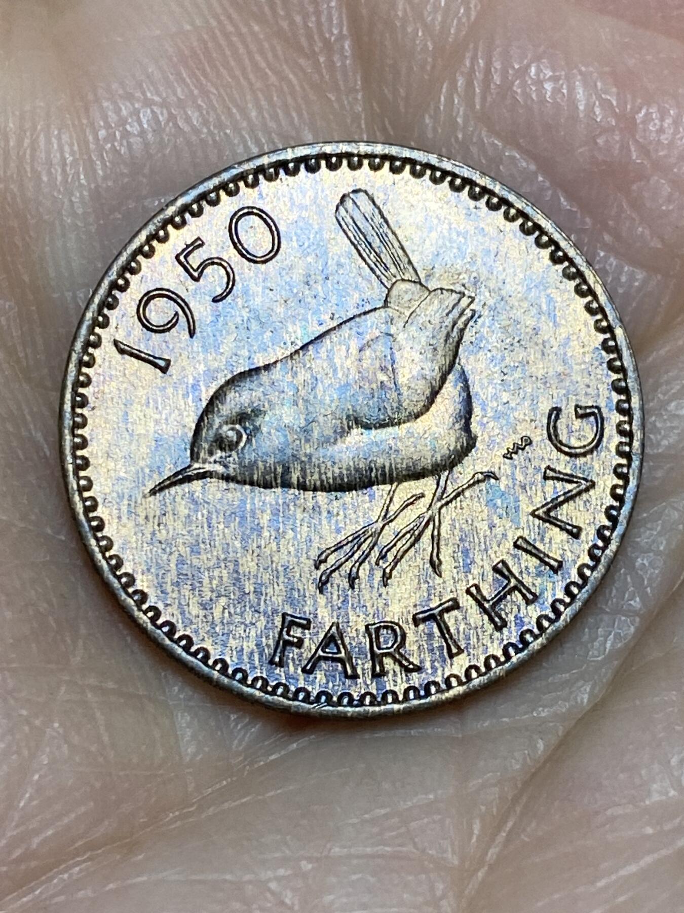 2025年第一百二十五场(总第一百五十一场）外国好品散币(免佣金) 英国🇬🇧1950年1法新(乔治六世第二版)