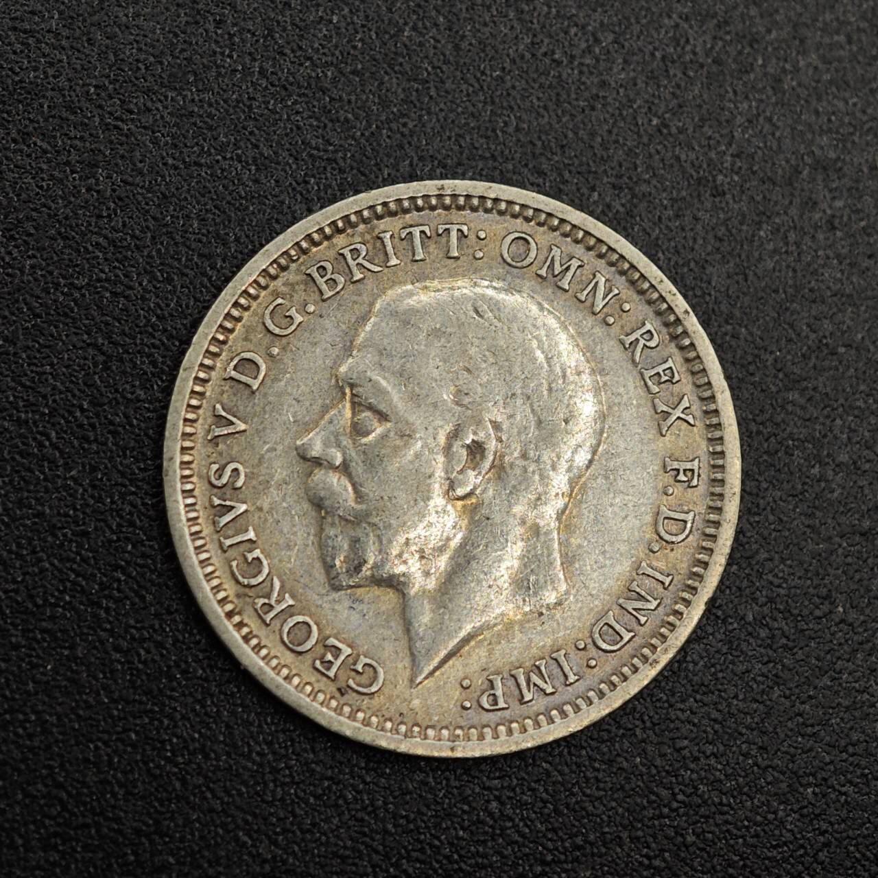 【淘币小摊】实时拍第七百九十二拍   散币场   满百包邮可预留二周 每周一统一发货   英国1934年乔治五世3便士银币