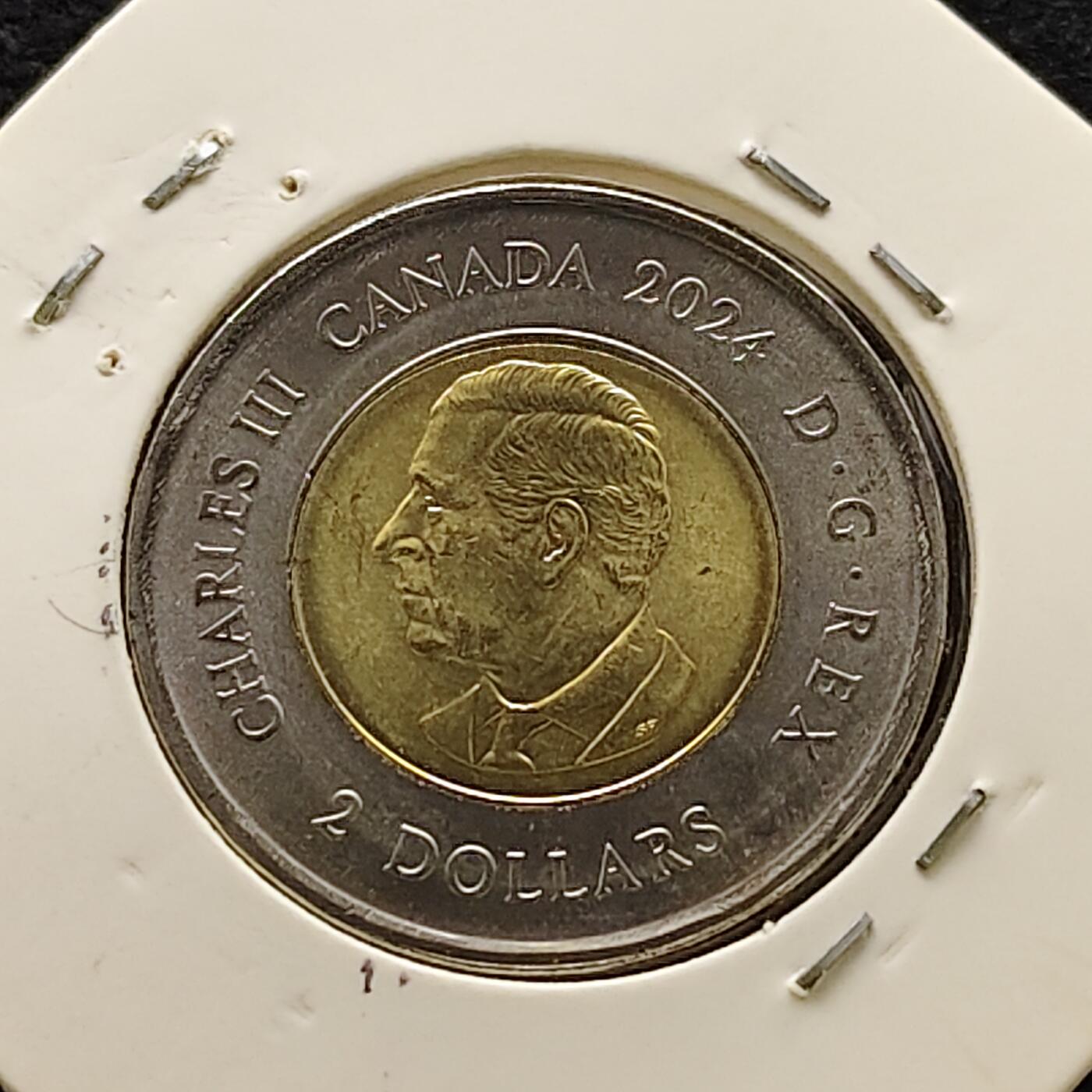 【全场包邮】纯粹捡漏拍476场（免费代拍第13场）调整中 加拿大2024年2元因纽特努纳特本色双色纪念币