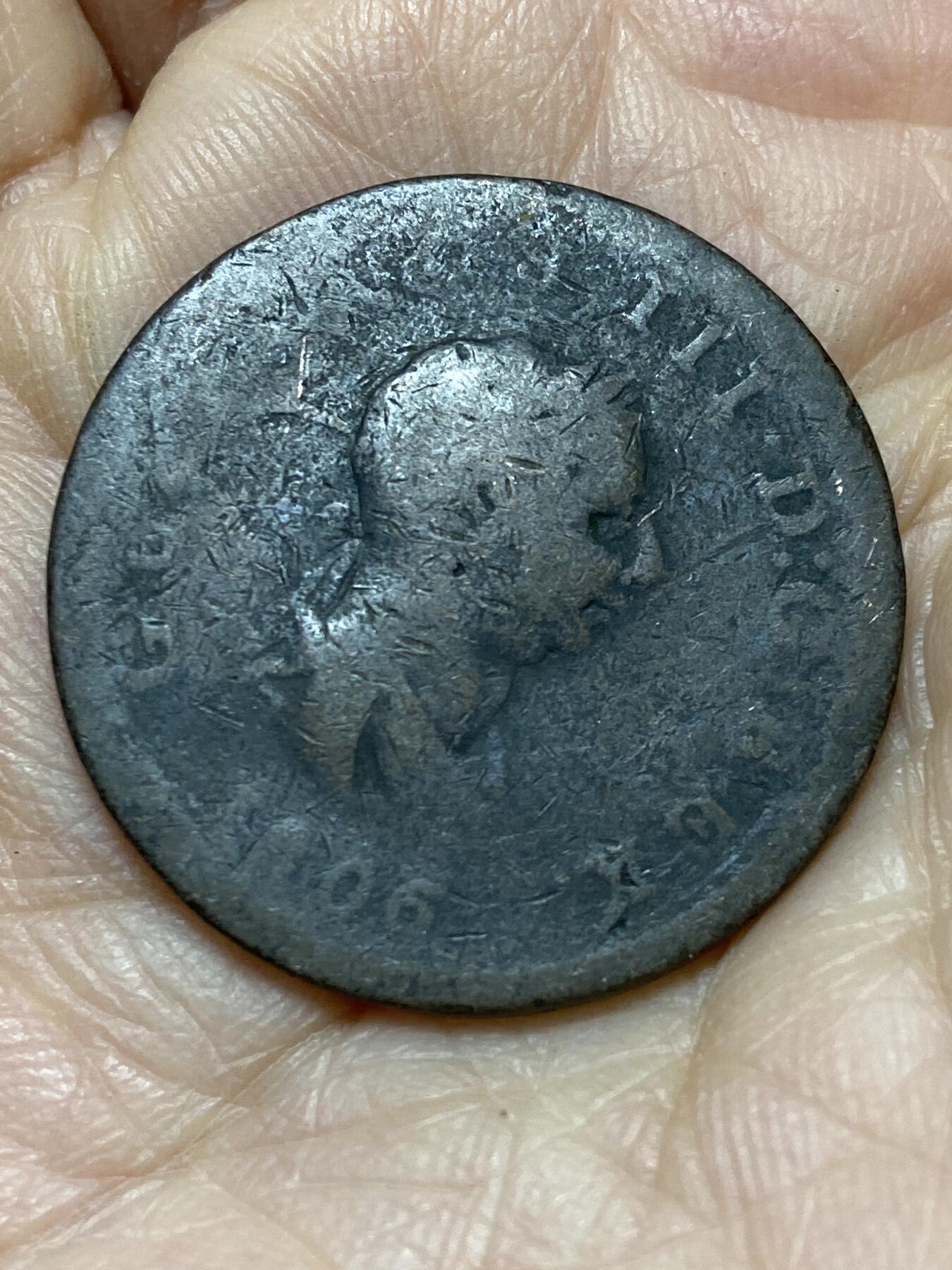 2025年第一百二十六场(总第一百五十二场）外国好品散币(免佣金) 英国🇬🇧1806年半便士(乔治三世时期)