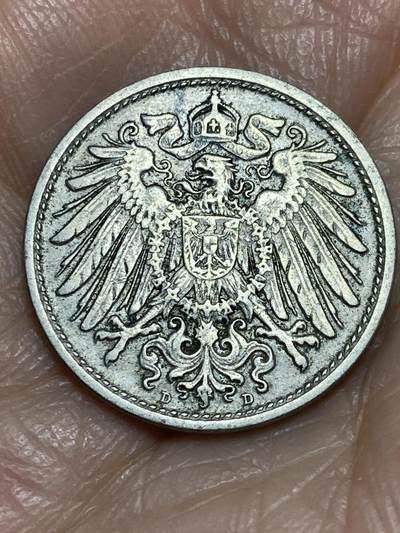2025年第一百二十五场(总第一百五十一场）外国好品散币(免佣金) - 德意志帝国1908年10芬尼(威廉二世时期，D标慕尼黑造)