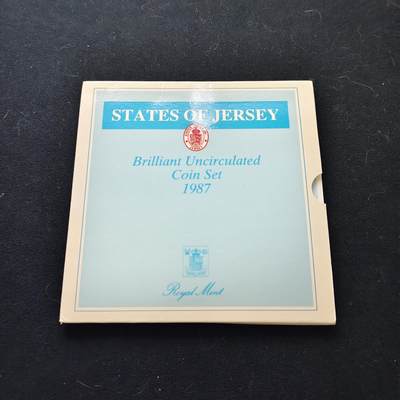 【全场包邮】纯粹捡漏拍477场（免费代拍第14场）调整中 - 泽西1987年官方封装套币-含1镑圣马丁教区纪念币