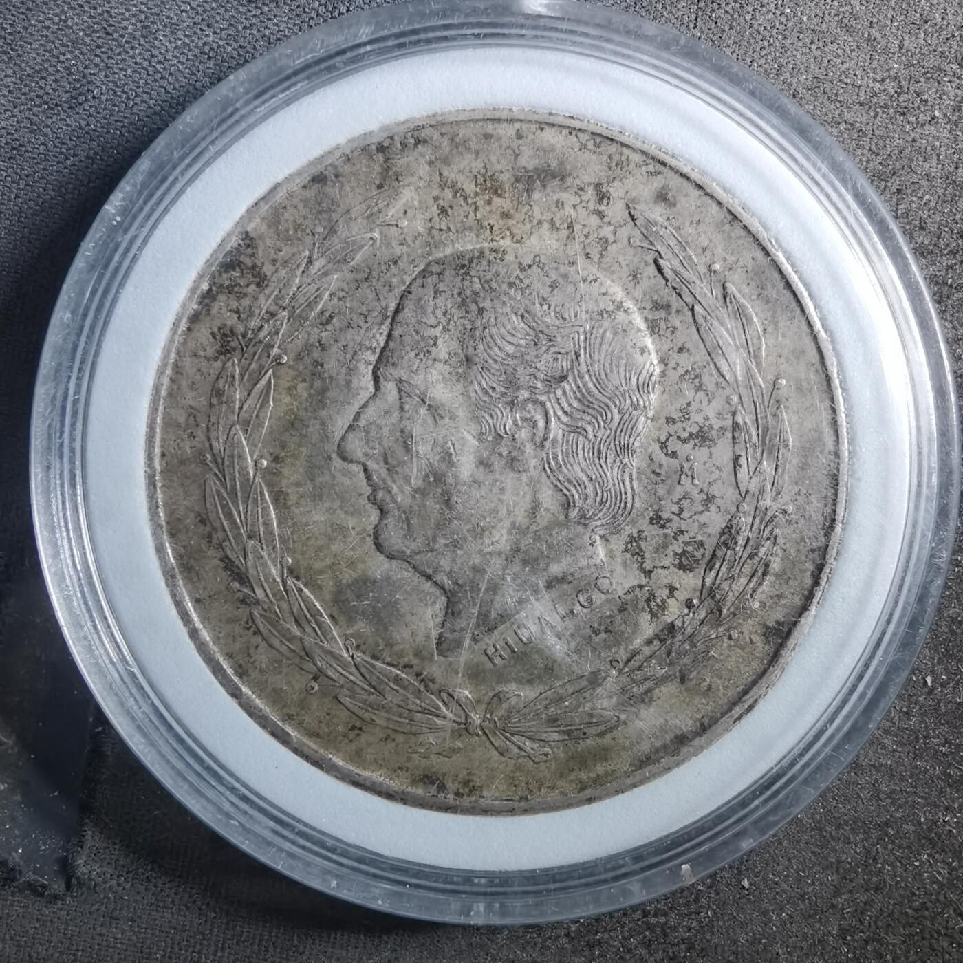 沼泽如烟--第895场 墨西哥1953年5比索银币27.77克成色0.720