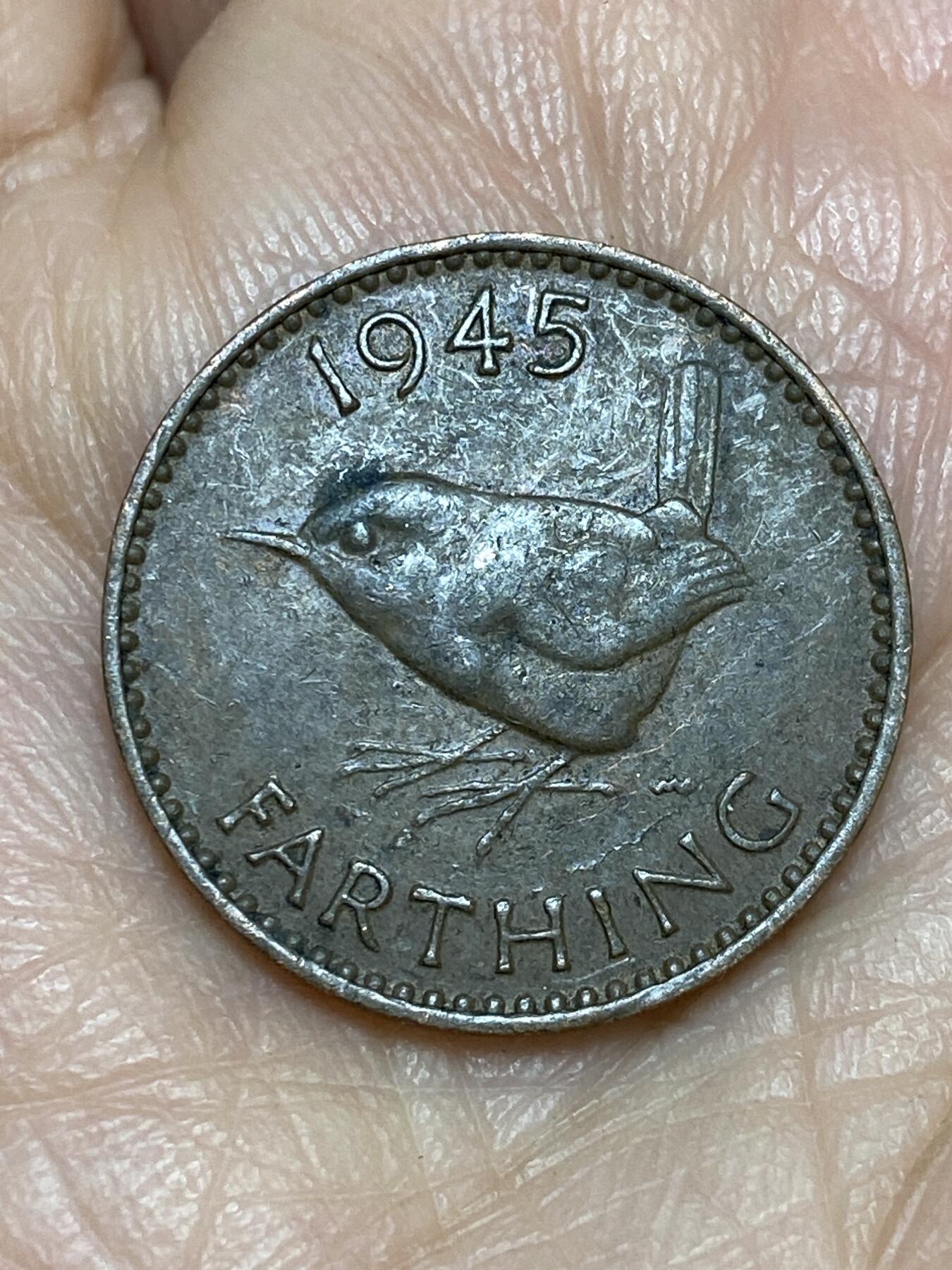 2025年第一百二十五场(总第一百五十一场）外国好品散币(免佣金) 英国🇬🇧1945年1法新(乔治六世第一版)