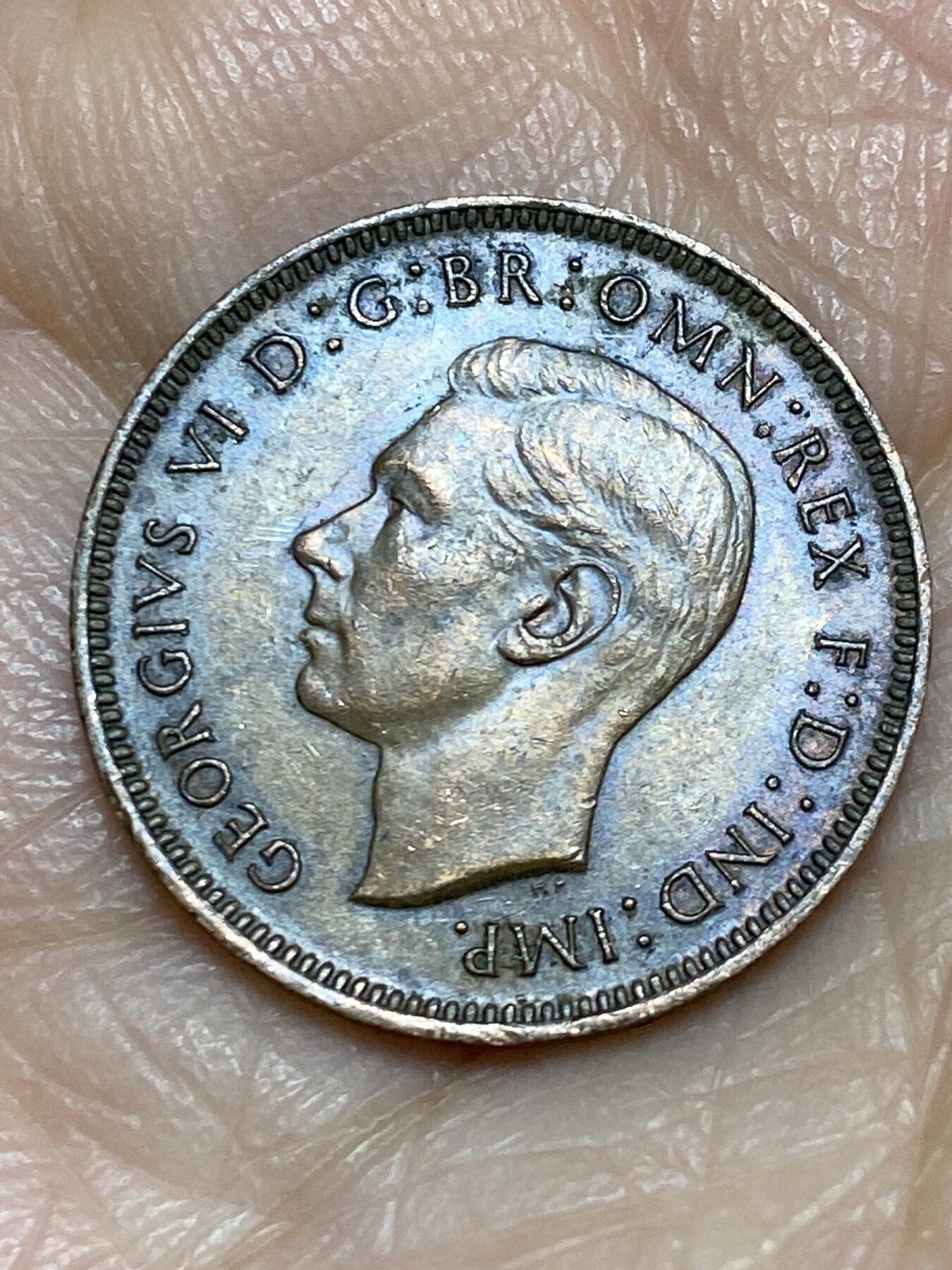 2025年第一百二十五场(总第一百五十一场）外国好品散币(免佣金) 英国🇬🇧1945年1法新(乔治六世第一版)