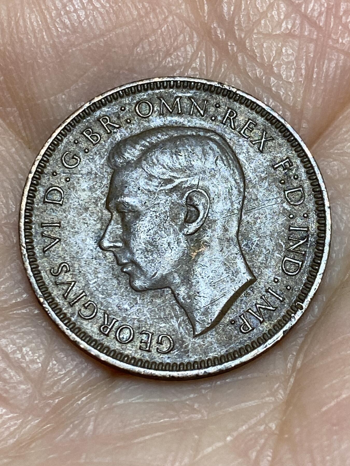 2025年第一百二十五场(总第一百五十一场）外国好品散币(免佣金) 英国🇬🇧1947年1法新(乔治六世第一版)