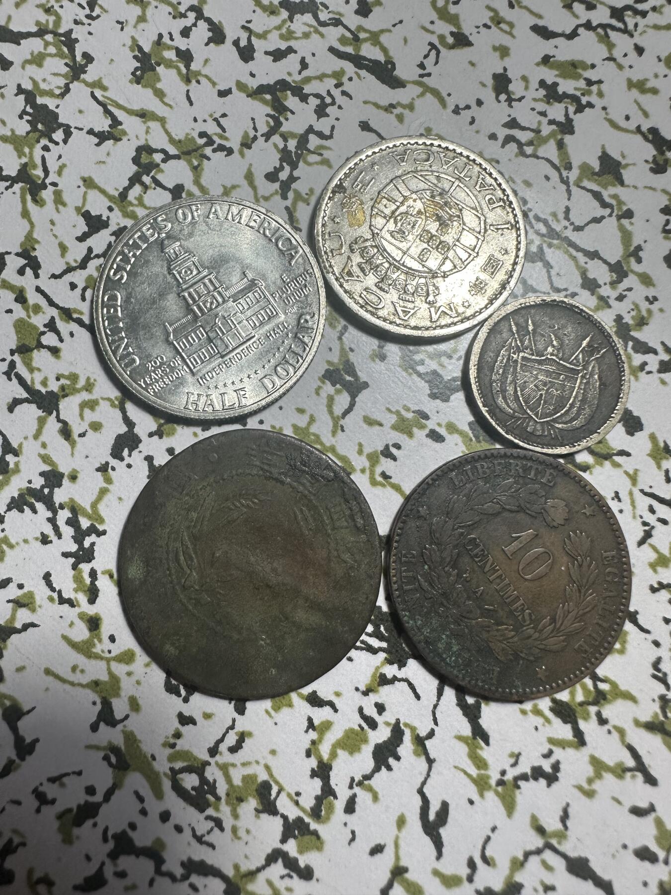 中外钱币 钱币5枚