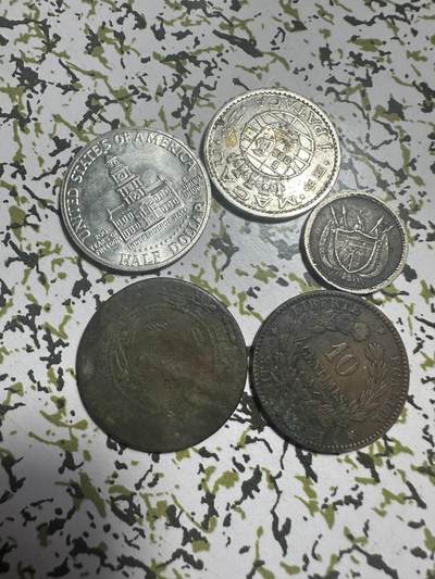 中外钱币 钱币5枚