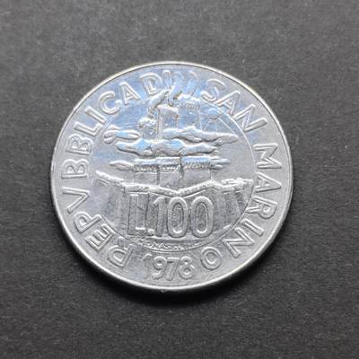 各国硬币第6期 无佣金 - 圣马力诺100里拉