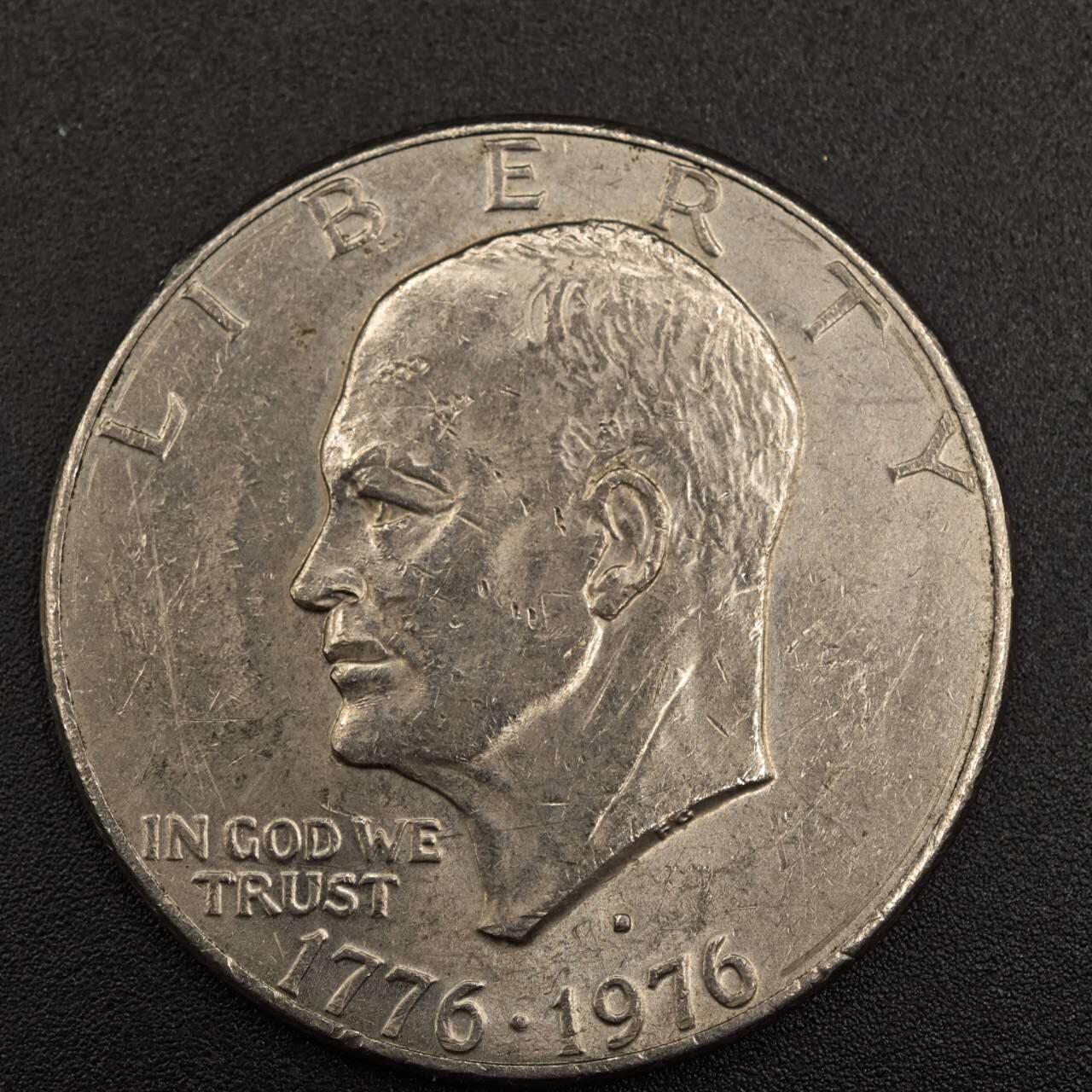 【淘币小摊】实时拍第七百九十二拍   散币场   满百包邮可预留二周 每周一统一发货   美国1976年建国200周年纪念美元