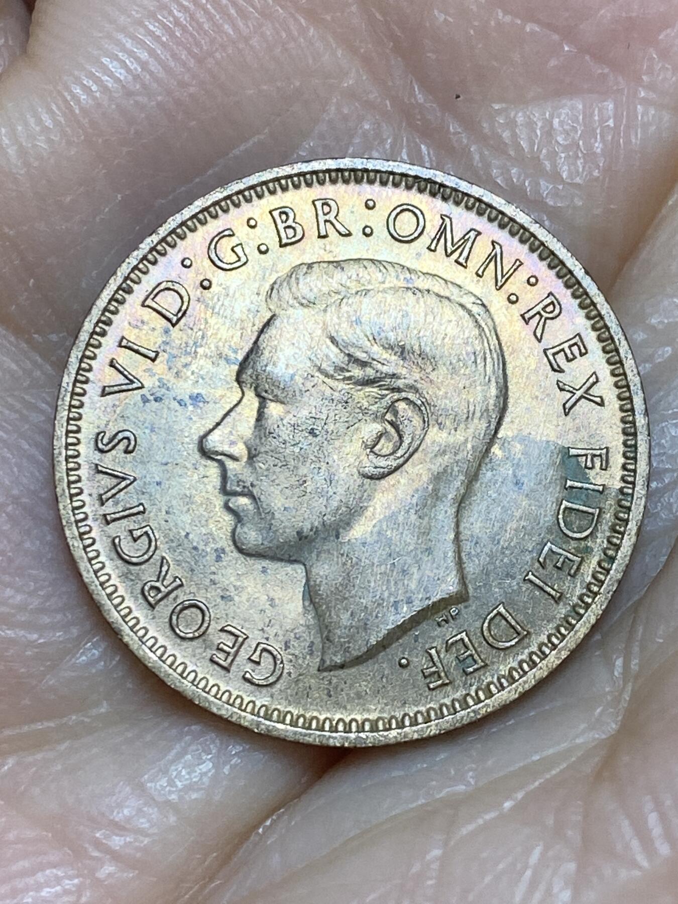 2025年第一百二十五场(总第一百五十一场）外国好品散币(免佣金) 英国🇬🇧1949年1法新(乔治六世第二版，首发年)