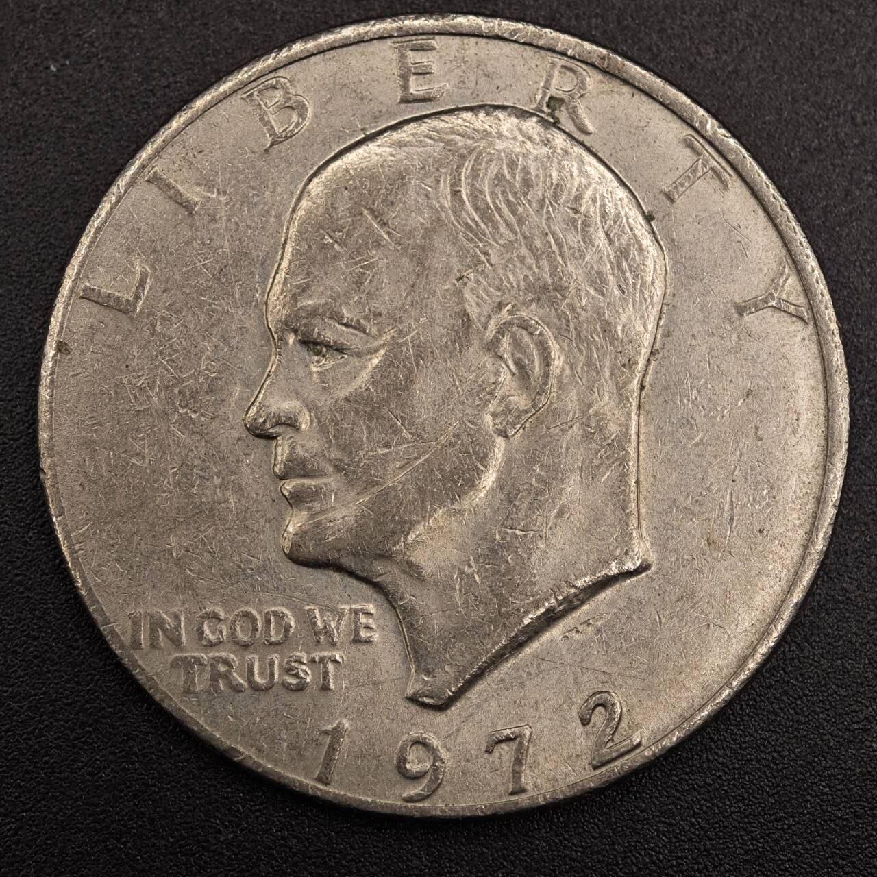 【淘币小摊】实时拍第七百九十二拍   散币场   满百包邮可预留二周 每周一统一发货   美国1972年月球鹰美元