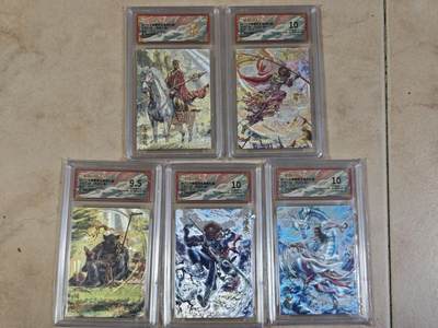 夜之极第三十五期 （11月8日周六晚9点截拍，欢迎竞拍） - 保粹&卡德曼 武韵红颜 杆子 西游五人行 粗闪 9.5/10/爆金