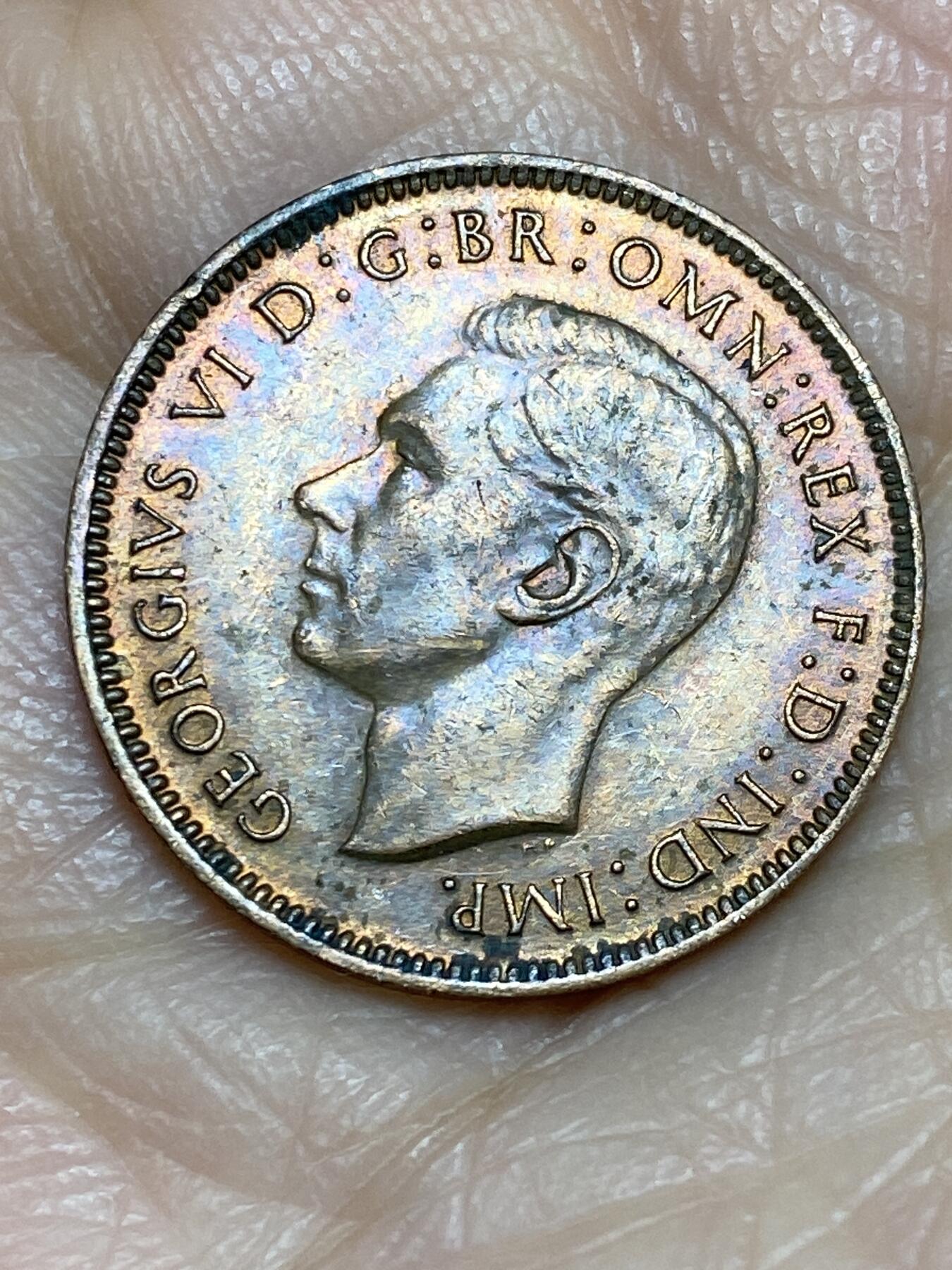 2025年第一百二十五场(总第一百五十一场）外国好品散币(免佣金) 英国🇬🇧1944年1法新(乔治六世第一版)