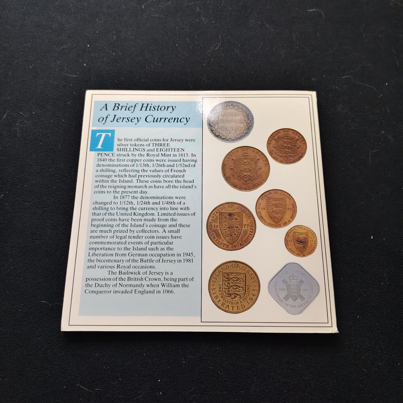 【全场包邮】纯粹捡漏拍477场（免费代拍第14场）调整中 泽西1987年官方封装套币-含1镑圣马丁教区纪念币