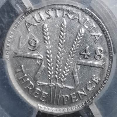 沼泽如烟--第895场 - 澳大利亚1948年3便士银币